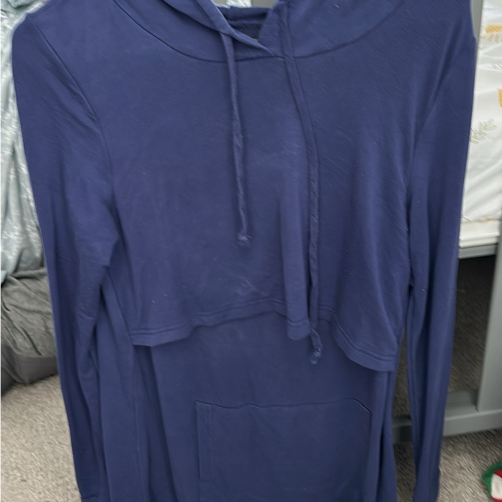 Latched Mama Navy Blue Hoodie